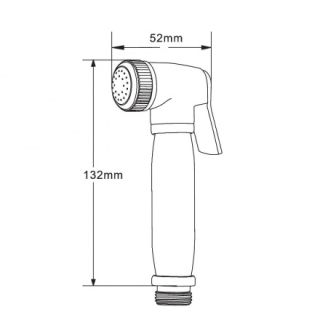 Гигиеническая лейка Orange HS004cr